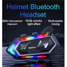 Y20 Max Motosiklet Bluetooth 5.3 Kask Intercom 2 Kişi 300 Me Tdrtr