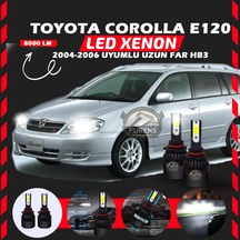 Toyota Corolla E120 2004-2006 Uzun Far Uyumlu Şimşek Etkili Led Xenon Light Series Hb3
