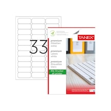 Tanex Tw-2033 Laser Etiket 63.5X25.4 MM