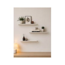 Nest 3 Raflı Gizli Monte Uçan Raf 50 15 Cm Ay Taşı