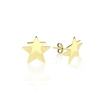 Kayan Yıldız Modeli Altın Küpe