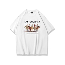 Flood Of Style Unisex Last Journey Tshirt Beyaz