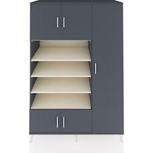 Kronos Dolap 11 Raflı 5 Kapaklı 132x59x195 Antrasit-antrasit/... Antrasit Kronos Dolap 11 Raflı 5 Kapaklı 132x59x195 Antrasit-antrasit/... Antrasit