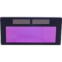 Flybuy Pratik Güneş Enerjili Otomatik Kararan Kaynak Maskesi, Yüz Koruması, Kaynak Kaskı Lensi, Cr927 Pil, Siyah, 10,8x5,0 Cm