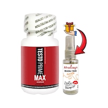 Testoprime 1 Kutu Erkeklere Özel 30 Lu Destek + Afrodizayn Masaj Yağı 30 Ml