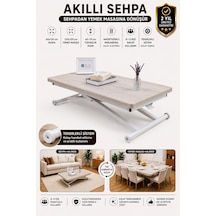 Home Üst Tabla Mdf Libon Oval Köşe Alt Beyaz