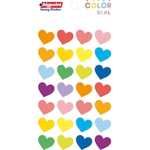 Bigpoint Sticker Çok Renkli Kalpler 3 X 15 Adet
