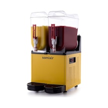 Samixir Twin Çiftli 12+12 Lt Slush Buzlaş Karlamaç Makinesi Slush-24-y