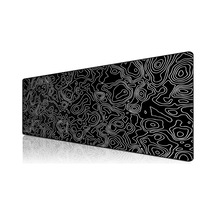 Klasse Pro - 5 Farklı Model Dikişli Kenar 120x60 Cm Oyuncu Gaming Mouse Pad Black Map Lines