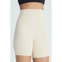 Norcia Sports Lazer Kesim İz Yapmayan Şort Korse Bel İnceltici Ve Sıklaştırıcı Krem - 628008529 Krem - 628008529 Krem