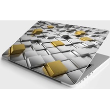 Laptop Sticker Notebook Kaplama Etiketi Metal 3D