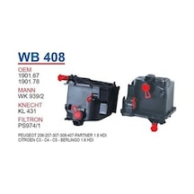 Wunder Citroen C3 C4 C5 Berlingo 1 6 Hdı Mazot Filtresi Oem No:1901 78