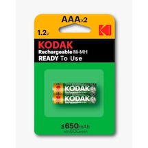 KODAK 650 Mah Şarjlı 2'li Ince Pil