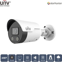 Unıvıew Ipc2124le-adf28kmc-wl 4mp 2.8mm Colorhunter H265+ Ip67 Dahili Ses/hoparlör Ir Bullet Ip Kamera