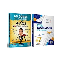 Etkili Matematik Yks Tyt Matematik Soru + 60 Günde Video Ders 2 Kitap Set Etkili Matematik