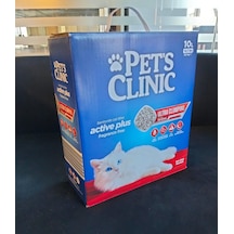 Pets Clinic Aktif Karbonlu Tozsuz Kutulu Bentonit Kedi Kumu 10 Lt 293-40000.01
