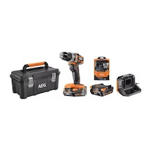 Aeg BSB 18SBL-202TBLK1 2.0 Ah Çift Akülü Kömürsüz Darbeli Matkap Seti - T4935492432 Aeg BSB 18SBL-202TBLK1 2.0 Ah Çift Akülü Kömürsüz Darbeli Matkap Seti - T4935492432