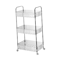 Suntek Mobil Raf 3 Katmanlı Ev Mutfak Organizasyon Arabası