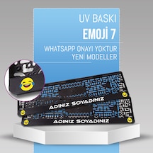 Emoji 7 Plakalık, 2 Adet Premium Uv Baskı, Plakalıkhane