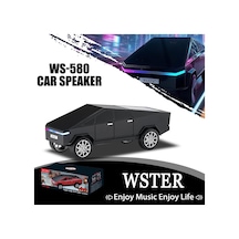 Cybertruck Görünümlü Bluetooth Speaker Sd Kart Usb Fm Radyolu Şarjlı Taşınabilir Hoparlör