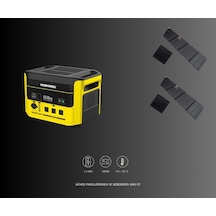 Hızlı Şarj Mobinerji 1500w Taşınabilir Güç Kaynağı Ve 400w Katlanabilir Güneş Paneli