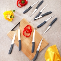 Schafer Quick Chef Bıçak Seti 10 Parça-gri Krem