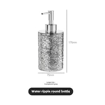 Springsun Sürdürülebilir Seyahat Dolum Flakonları - 400ml Şeffaf Gri Dairesel Plastik, Basınçlı Şampuan/banyo Jeli/sıvı Sabun Depolama, Hafif Ve Çok Amaçlı Diğer