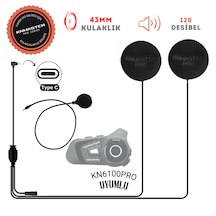 Knmaster Kn6100 Pro Kapalı Kask Kulaklık Mikrofon Seti