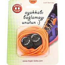 Magic Locks Turuncu Elastik Ayakkabı Bağcığı - 14a2 Turuncu