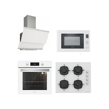 Silverline B06504W01 - CS5335W01 - 3420 Classy 60 - MW9018W01Beyaz Ankastre Set