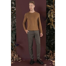 Efor P 1138 Slim Fit Kahve Klasik Pantolon Kahverengi