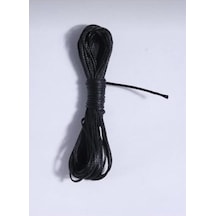 20 Mt 1.5 Mm Mumlu Ip Kolye, Takı Tasarım, Bileklik Ipi Siyah 000 Açık Krem