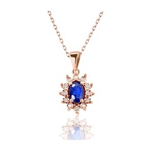 Rose Safir Pırlanta Kolye