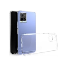Vivo Y33S Kılıf Lüx Şeffaf Kamera Lens Korumalı Silikon Kılıf