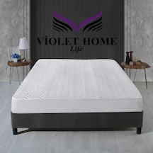 Violethome Sıvı Geçirmez Kapitone Fitted Alez ( Tüm Bedenler ) Beyaz
