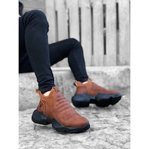 Ba0401 Bağcıksız Rahat Yüksek Taban Taba Erkek Spor Yarım Bilek Bot Çok Renkli