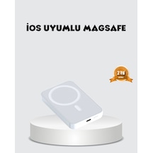 Magsafe Uyumlu Kablosuz Batarya 27w Hızlı Şarj Destekli Kompakt Güç Bankası Çr