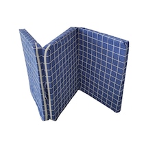 Viphomeconceptltd Tek Kişilik Katlanır Yer Yatağı Sünger Yatak Mavi Pano 80X180 Cm-