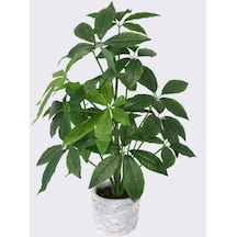 Saksıda Yapay 18 Dallı Rubber Tree Bitkisi 70cm