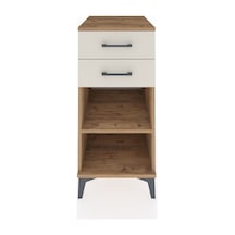 Kronos Komodin Tek Raflı 2 Çekmeceli 44x59x96 Çam-aytaşı Çam