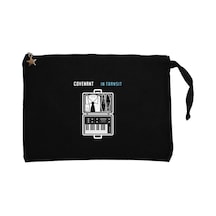 Covenant in Transit Siyah  Clutch Astarlı Cüzdan / El Çantası Siyah