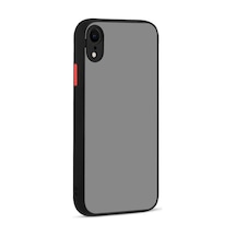 Apple Uyumlu iPhone XR 6.1 Kılıf Zore Hux Düğme Ve Kapak Zıt Renk Kılıf