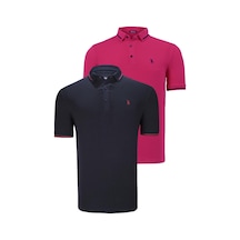 İkili Set T8586 Dewberry Erkek T-shırt-fuşya-lacivert