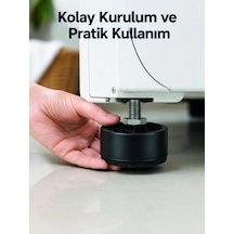 Hubrendy Tekno 4 Adet Titreşim Önleyici Çamaşır Makinesi Ayak Pedi Diğer