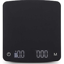 Terazi Siyah Kahve Elektronik Dökme Kahve Tartısı - Hassas Ölçüm Siyah