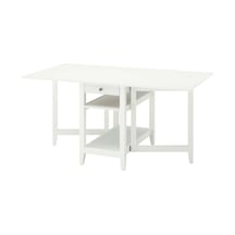 Ikea Beyaz Geniş Yemek Masası - Katlanır Mutfak Masası