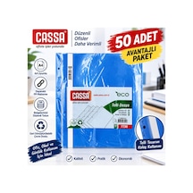 7730 A4 Mavi Telli Dosya 50 Li Paket Dayanıklı Pp Dosya 50 Adet