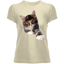 Sevimli Kedili Kadın Tişört Kadın Tişört