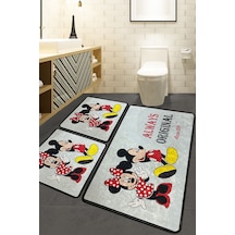 Chilai Home Always 3'lü Set Banyo Halısı Djt Renkli