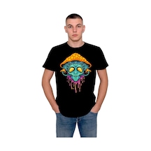 Alien Magic Mushrooms Psychedelic Uzaylı Tişört Unisex T-shirt 001